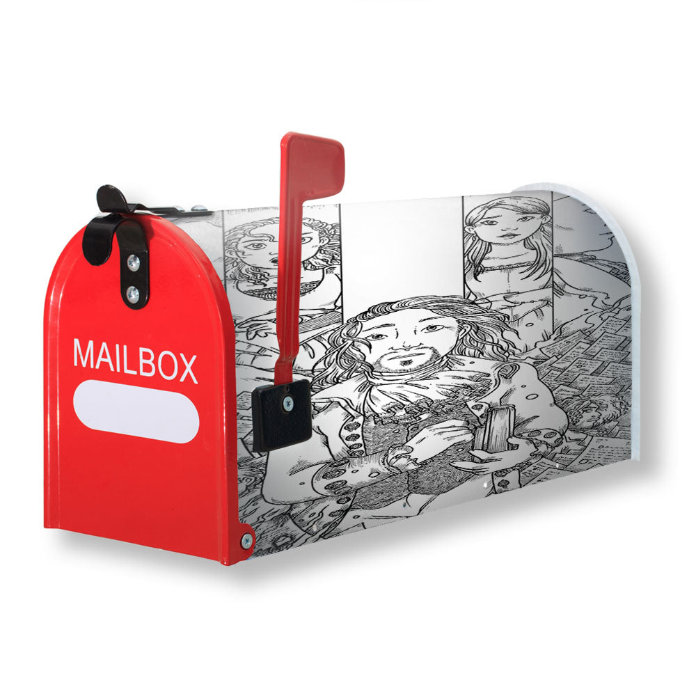 Hamilton American Musical Sketch Doodle Magnetic Mailbox Cover - 18.0" x 21.0"