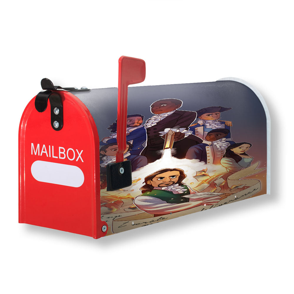 Hamilton And The Hubris Box Classic Musical Magnetic Mailbox Cover - 18.0" x 21.0"