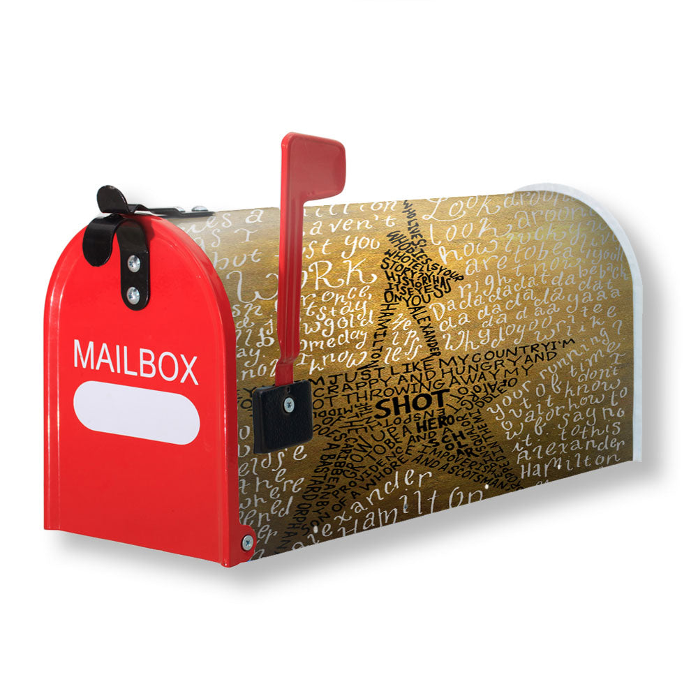 Hamilton The Musical Lyric Magnetic Mailbox Cover - 18.0" x 21.0"