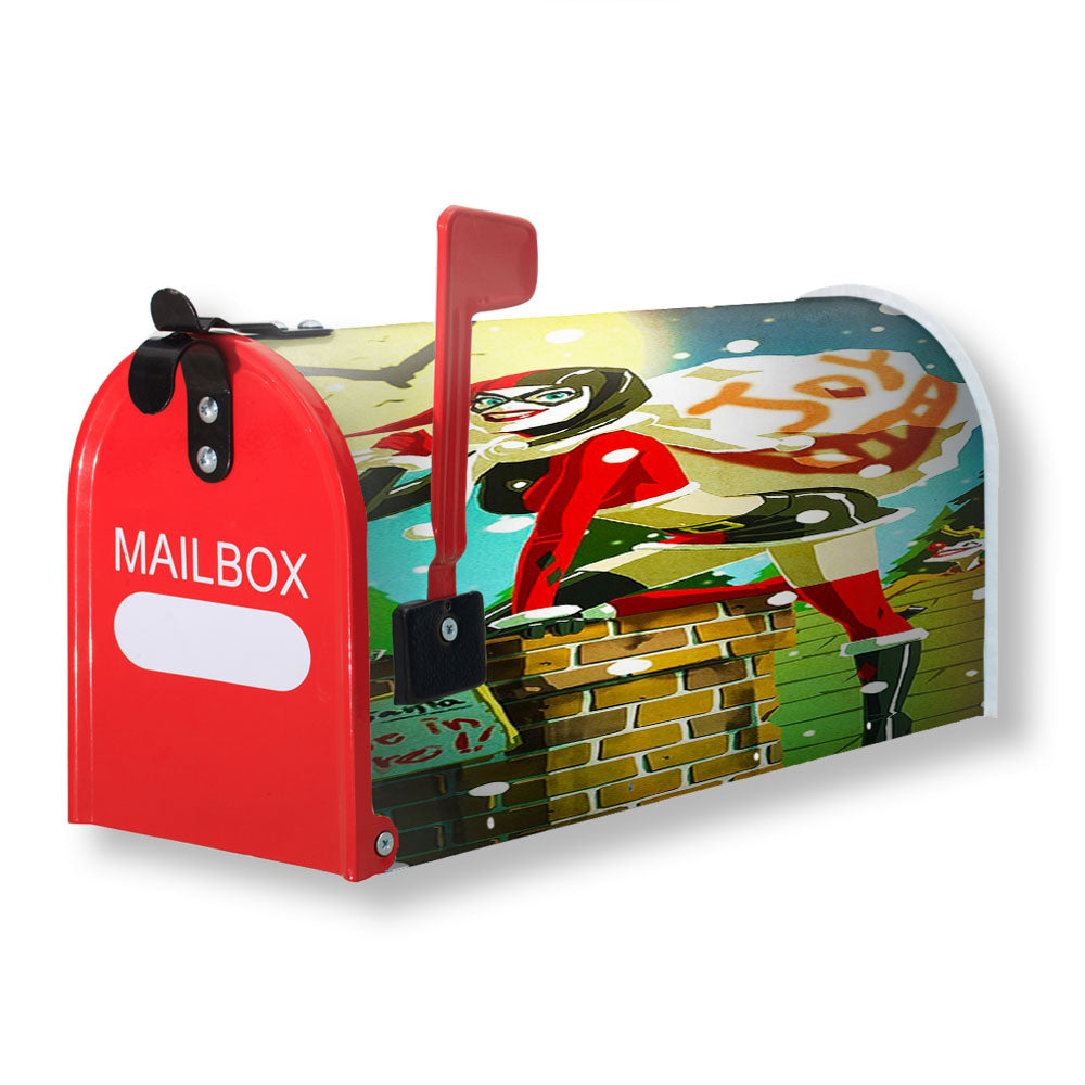 Harley Quinn Christmas Magnetic Mailbox Cover - 18.0" x 21.0"