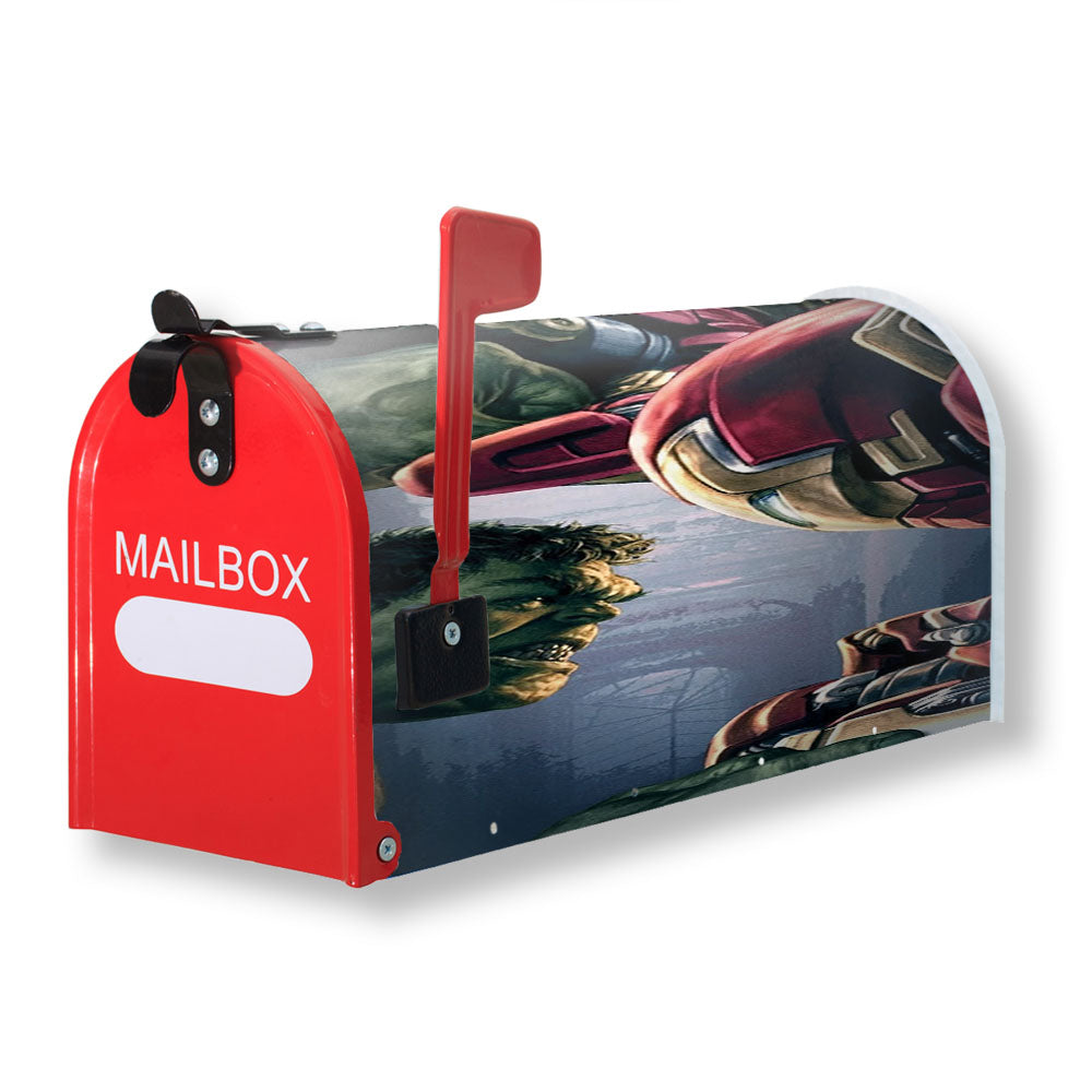 Hulk Vs Hulk Buster Iron Man Magnetic Mailbox Cover - 18.0" x 21.0"