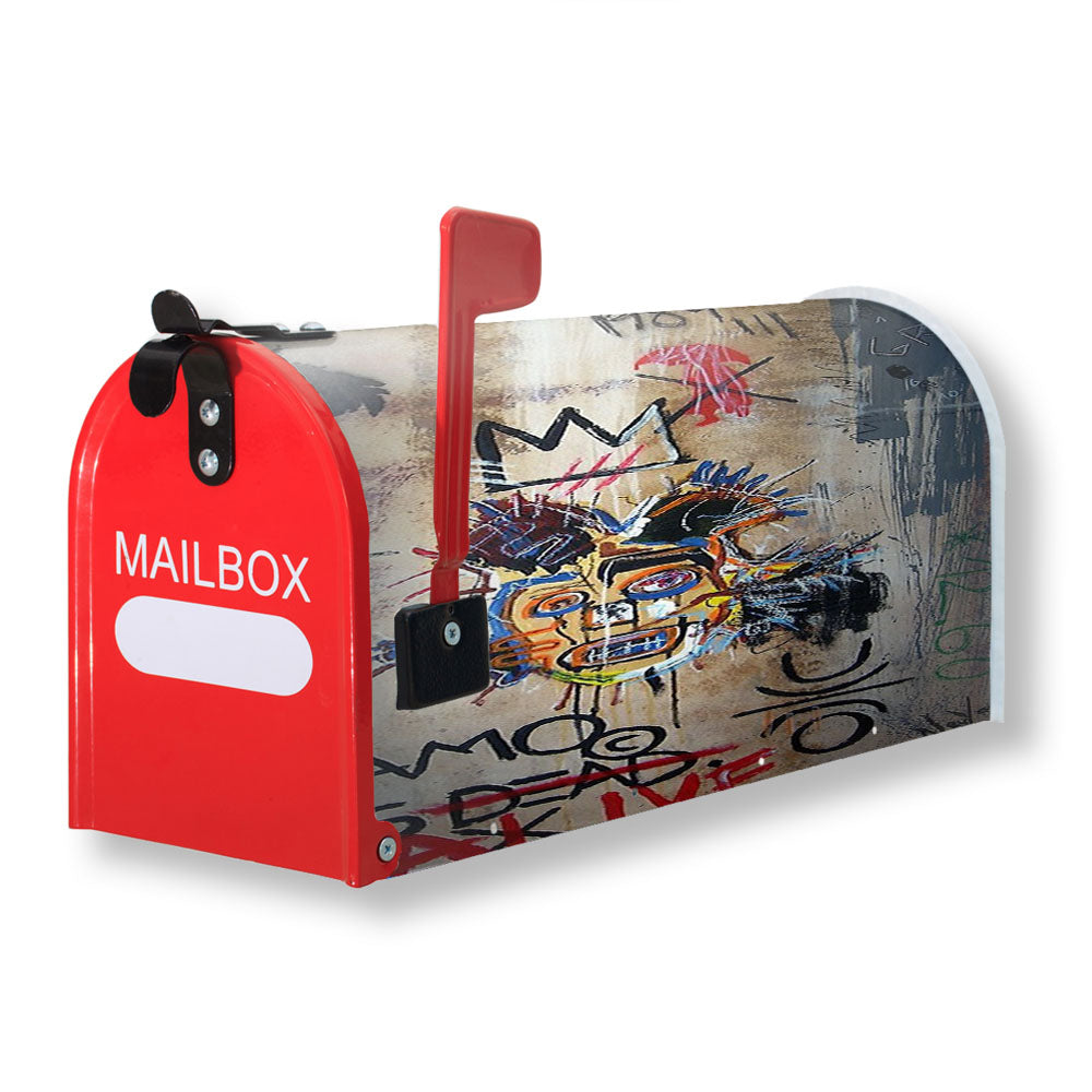 In Memory Of Jean Michel Basquiat Show Magnetic Mailbox Cover - 18.0" x 21.0"