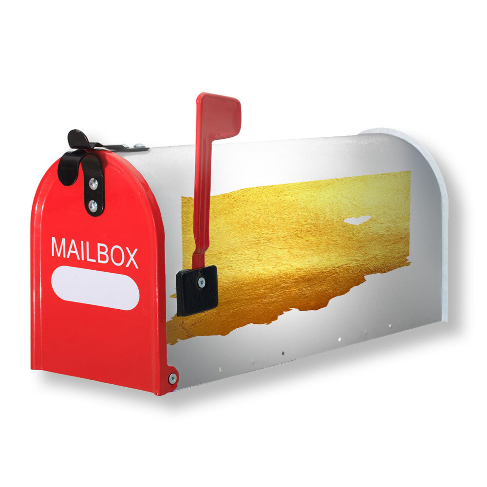 Indiana Golden State Map Magnetic Mailbox Cover - 18.0" x 21.0"