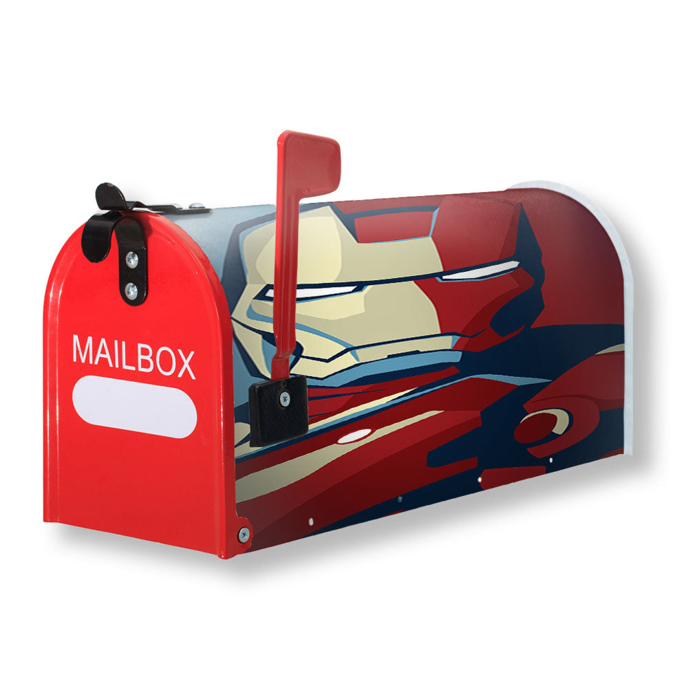 Iron Man Flat Design Magnetic Mailbox Cover - 18.0" x 21.0"