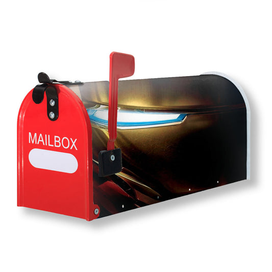 Iron Man Mask Magnetic Mailbox Cover 18" x 21" Outdoor Decor