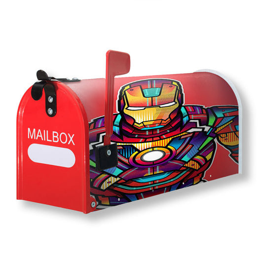 Iron Man Wpap Magnetic Mailbox Cover 18" x 21" Outdoor Decor