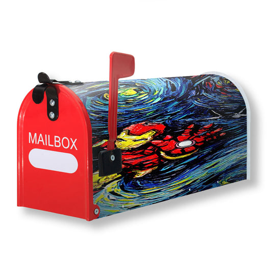 Ironman Starry Night Magnetic Mailbox Cover 18" x 21" Outdoor Decor
