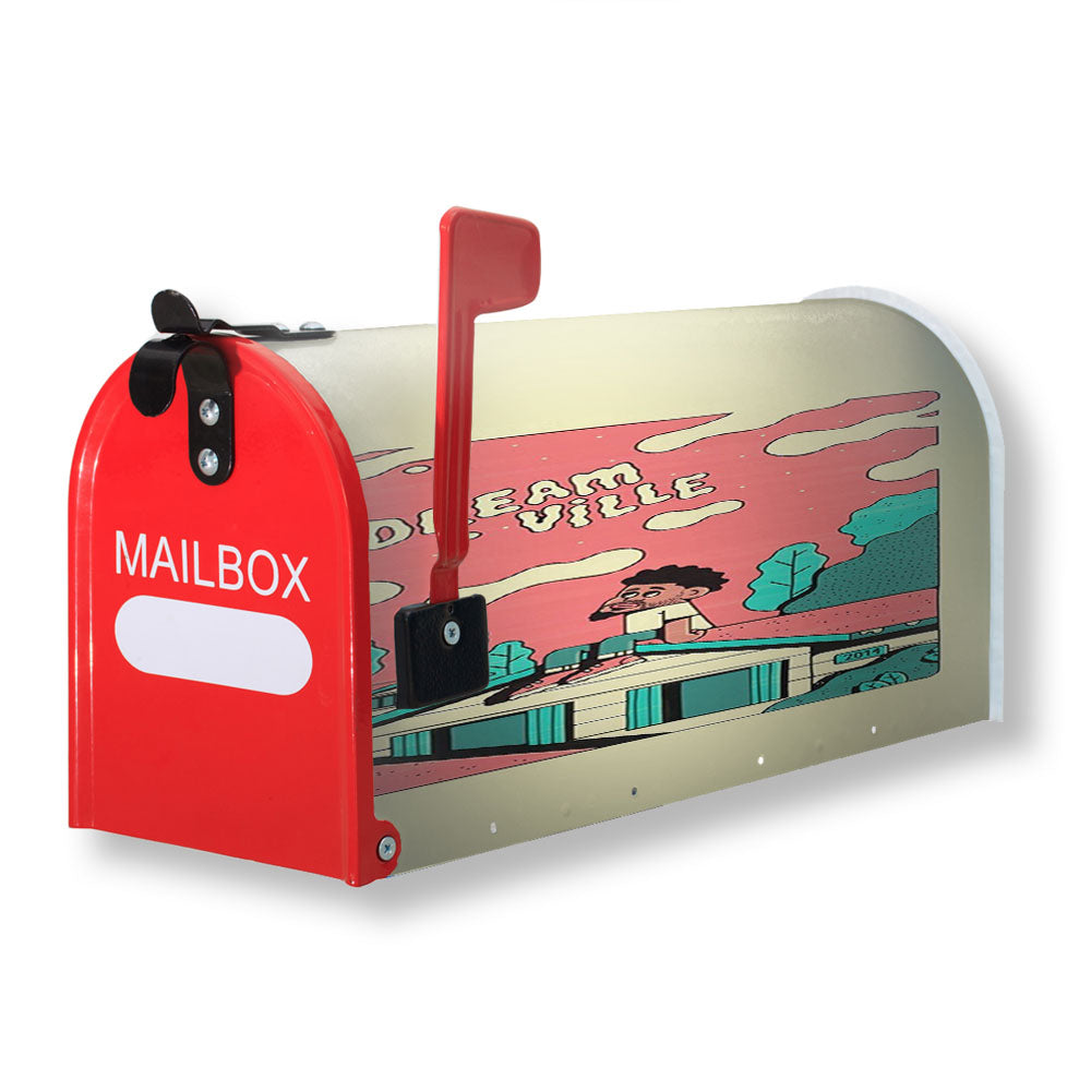 J Cole Dream Ville Flat Style Magnetic Mailbox Cover - 18.0" x 21.0"
