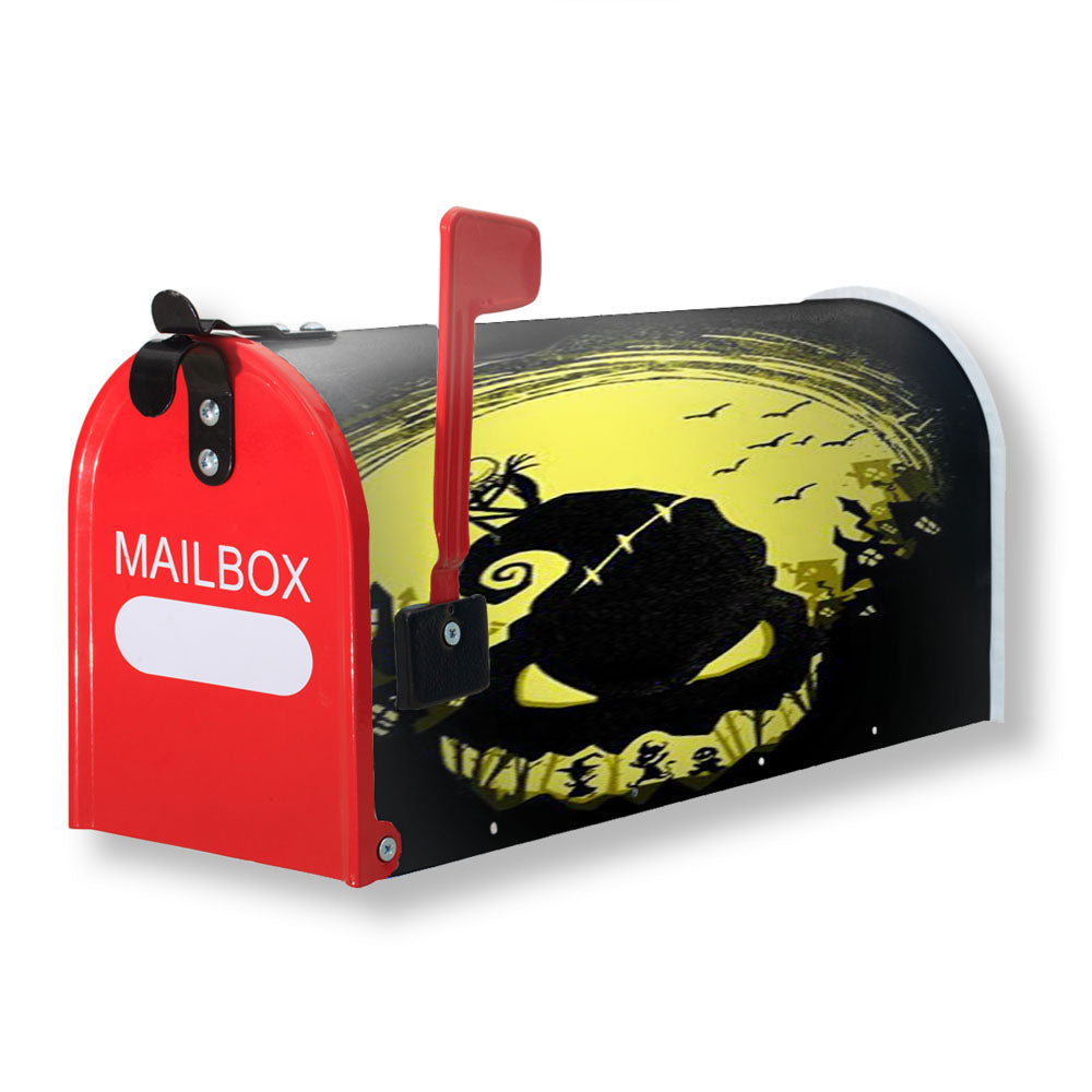 Jack And Oogie Boogie The Nightmare Before Christmas Magnetic Mailbox Cover - 18.0" x 21.0"