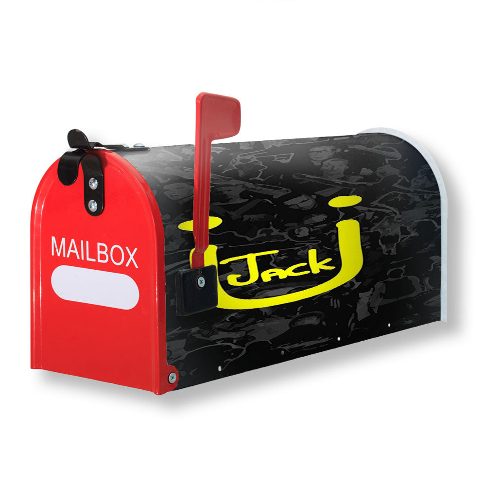 Jack U Logo Collage Magnetic Mailbox Cover - 18.0" x 21.0"
