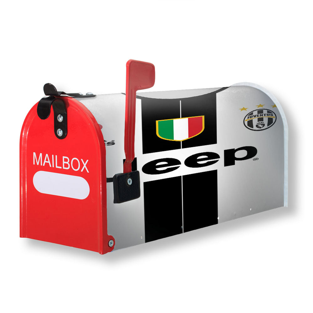 Jeep Juventus Jersey Uniform Magnetic Mailbox Cover - 18.0" x 21.0"