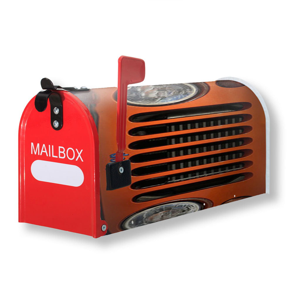 Jeep Wrangler Orange Magnetic Mailbox Cover - 18.0" x 21.0"
