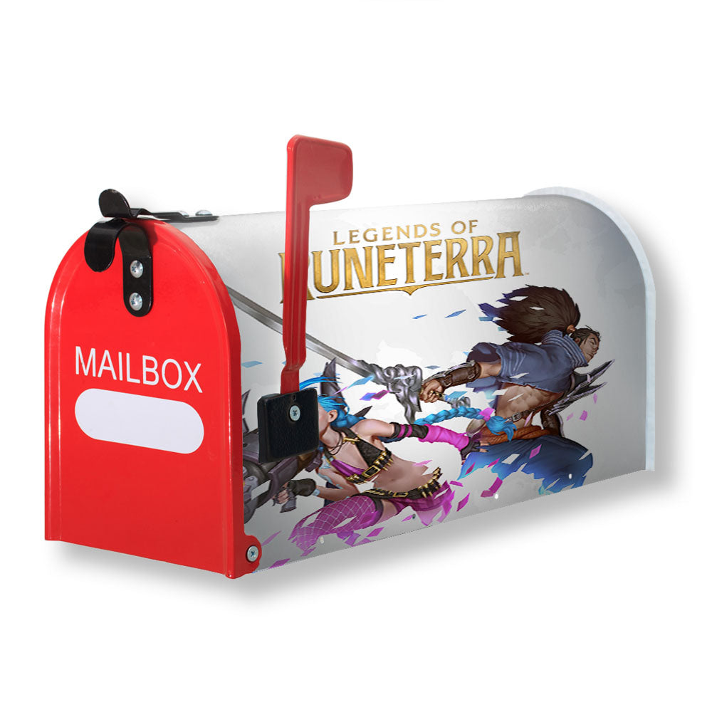 Jinx Yasuo Lol Legends Of Runeterra Magnetic Mailbox Cover - 18.0" x 21.0"