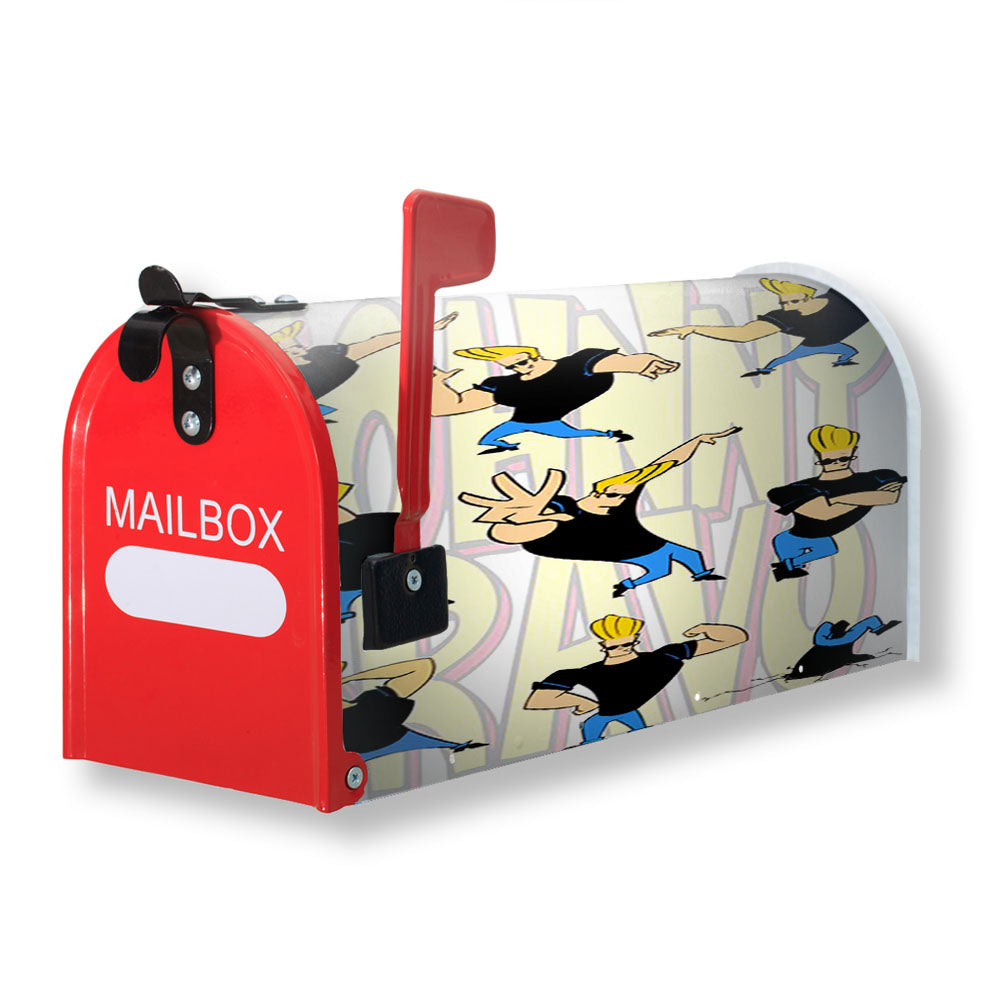 Johnny Bravo Pattern Wallpaper Magnetic Mailbox Cover - 18.0" x 21.0"