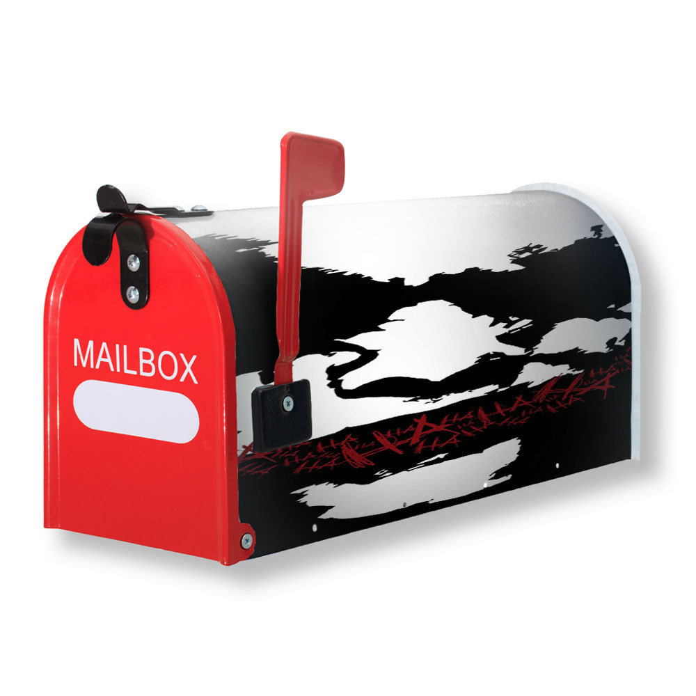 Joker Face Silhouette Magnetic Mailbox Cover - 18.0" x 21.0"