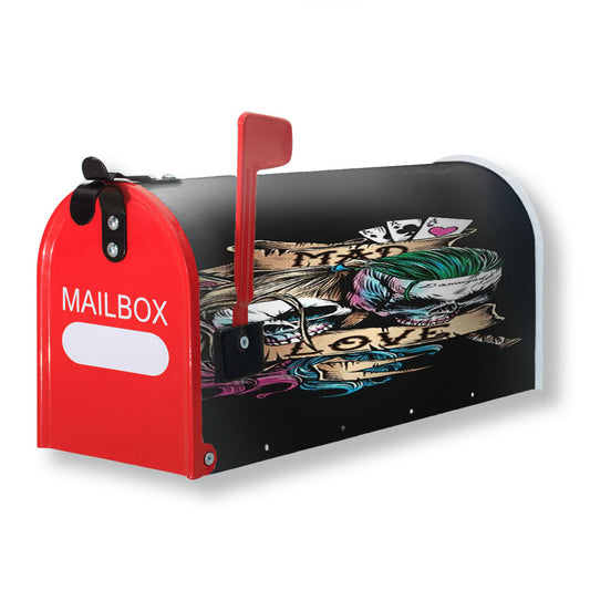 Joker Mad Love With Harley Quinn Magnetic Mailbox Cover 18" x 21" Outdoor Decor