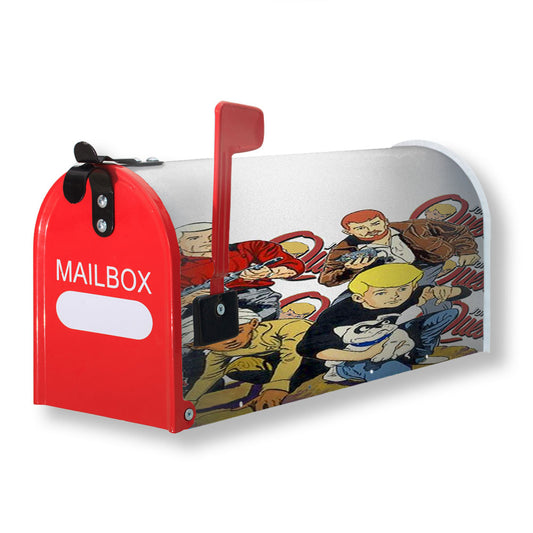 Jonny Quest Vintage Comic Noise Magnetic Mailbox Cover 18" x 21" Outdoor Decor