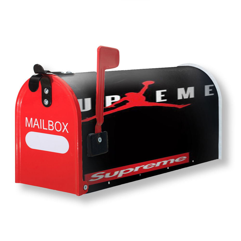 Jordan Supreme Black Magnetic Mailbox Cover - 18.0" x 21.0"