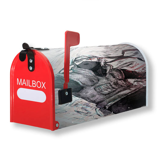 Kakashi Hatake Pencil Sketch Magnetic Mailbox Cover 18" x 21" Outdoor Decor