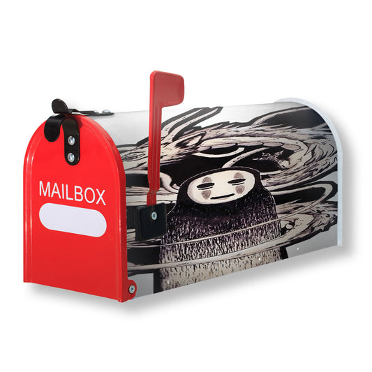 Kaonashi And The Dragon Magnetic Mailbox Cover 18" x 21" Outdoor Decor