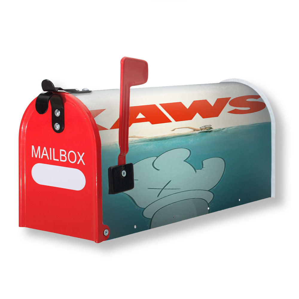 Kaws Jaws Tribute Grunge Style Magnetic Mailbox Cover - 18.0" x 21.0"