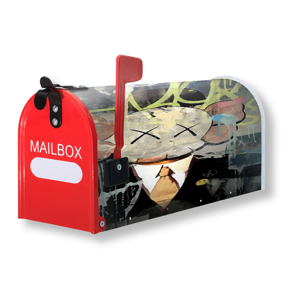 Kaws Mural Painting Magnetic Mailbox Cover - 18.0" x 21.0"