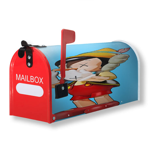 Kaws Pinocchio Magnetic Mailbox Cover 18" x 21" Outdoor Decor