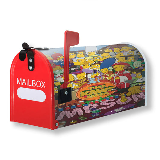 Kaws Simpson Kimpson Magnetic Mailbox Cover 18" x 21" Outdoor Decor