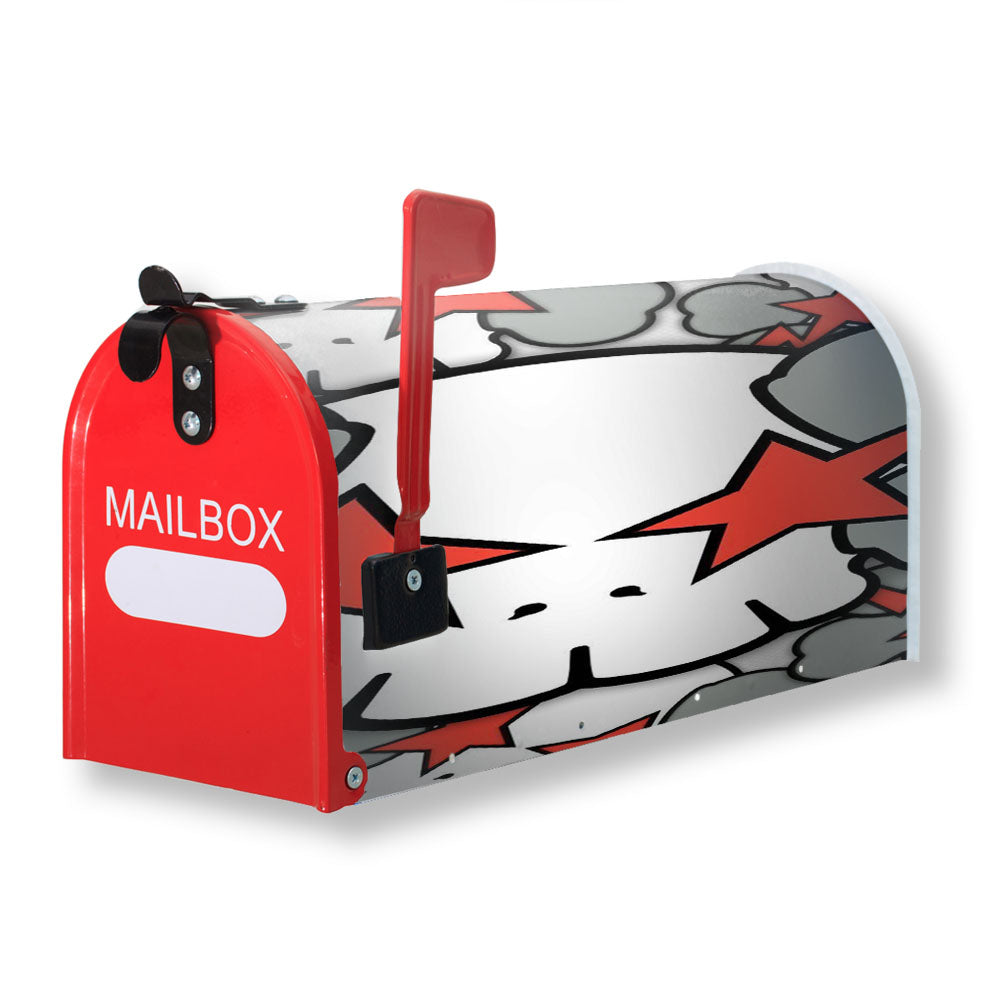 Kaws Star Pattern Magnetic Mailbox Cover - 18.0" x 21.0"