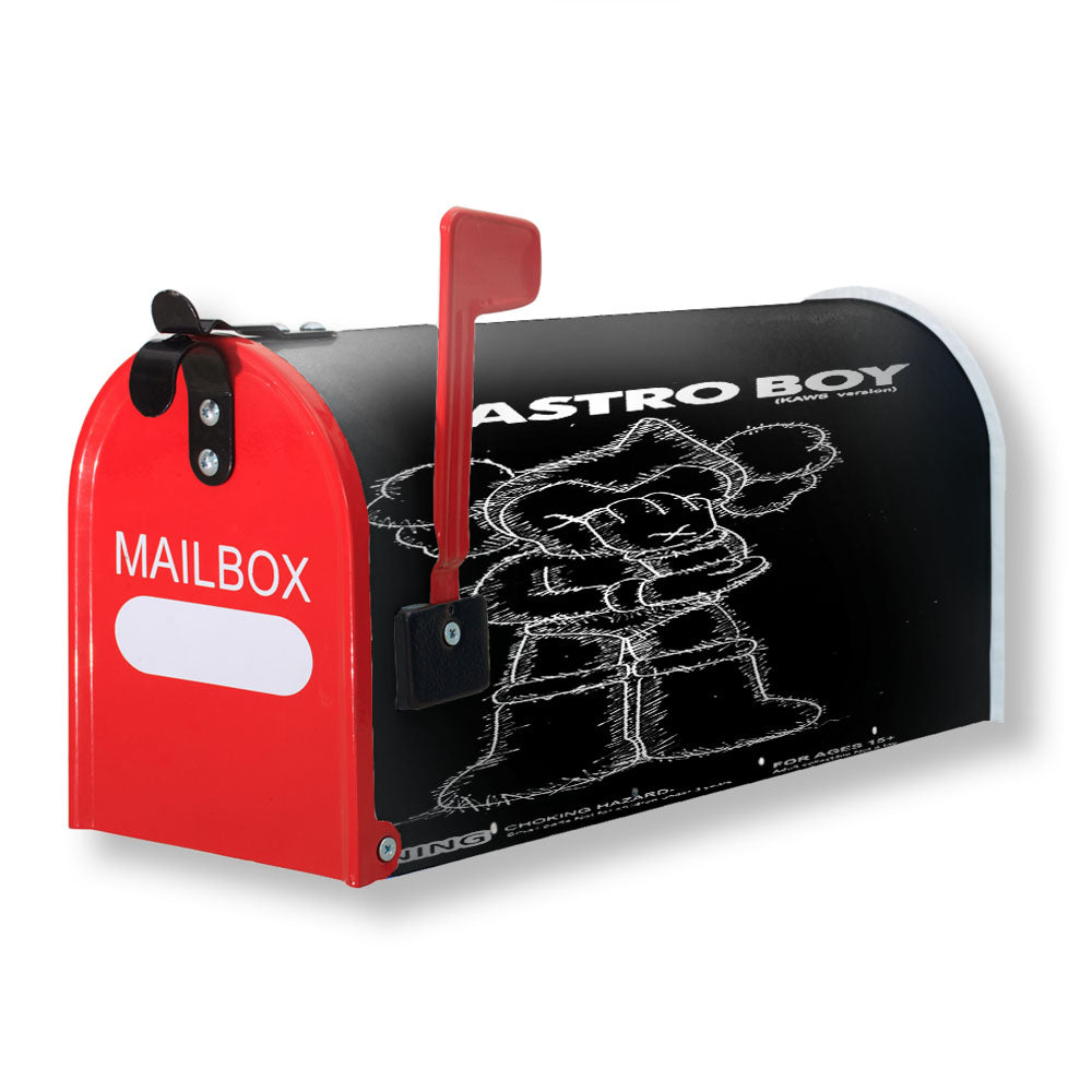 Kaws X Astro Boy Cartoon Magnetic Mailbox Cover - 18.0" x 21.0"