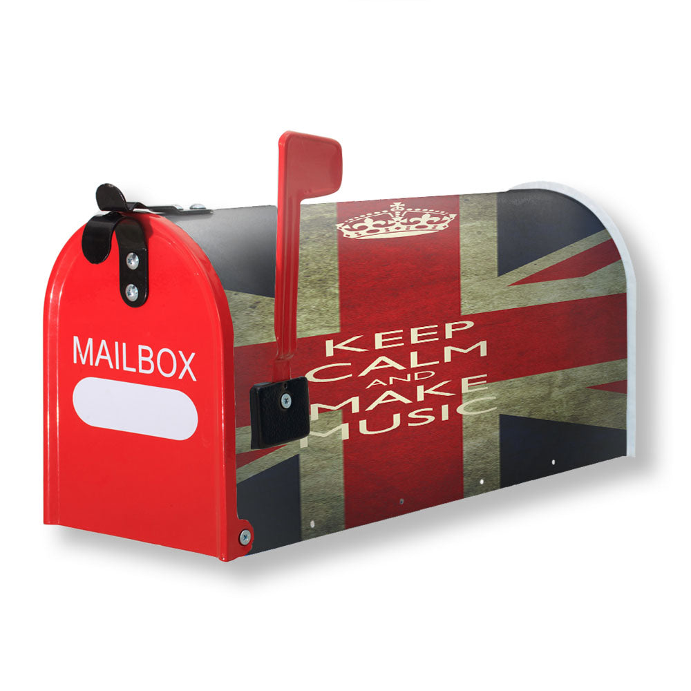 Keep Calm And Make Music Magnetic Mailbox Cover - 18.0" x 21.0"