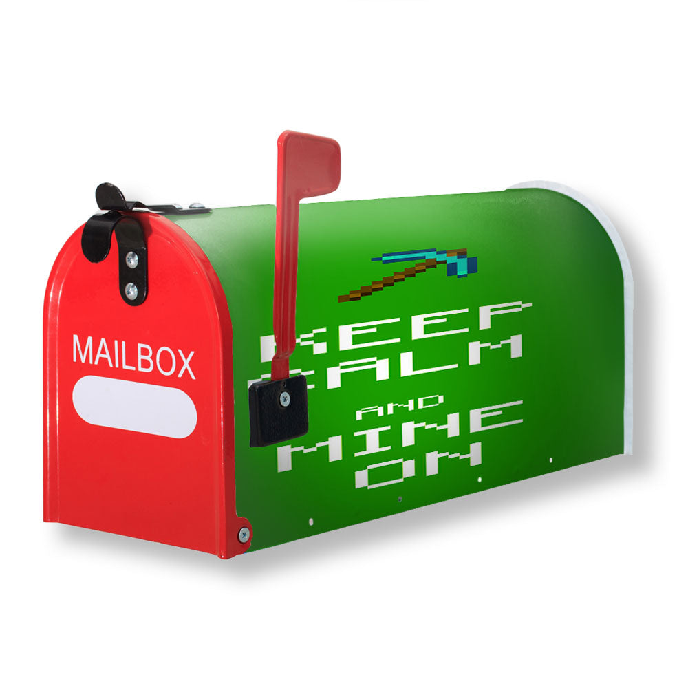 Keep Calm And Mine On Magnetic Mailbox Cover - 18.0" x 21.0"