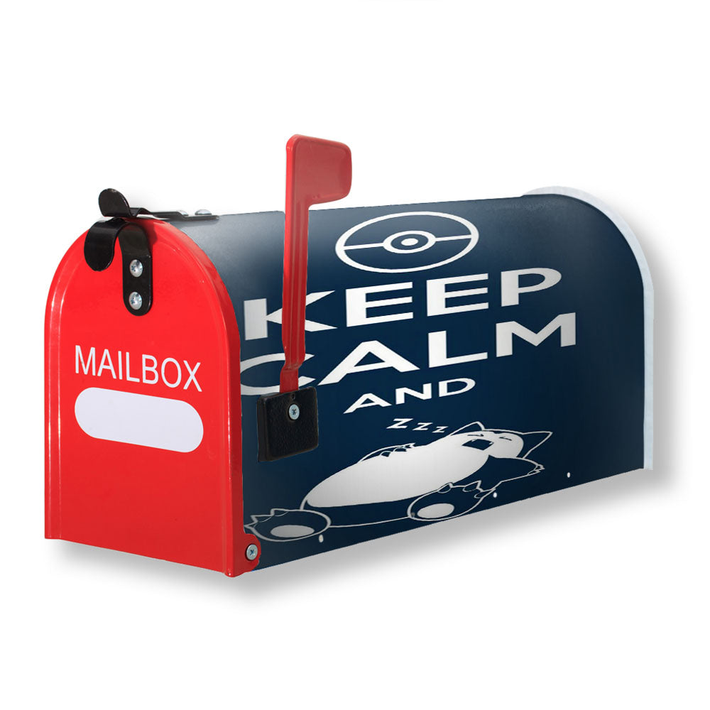 Keep Calm And Zzz Quote Magnetic Mailbox Cover - 18.0" x 21.0"
