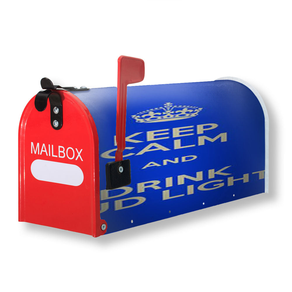 Keep Calm Drink Bud Light Magnetic Mailbox Cover - 18.0" x 21.0"