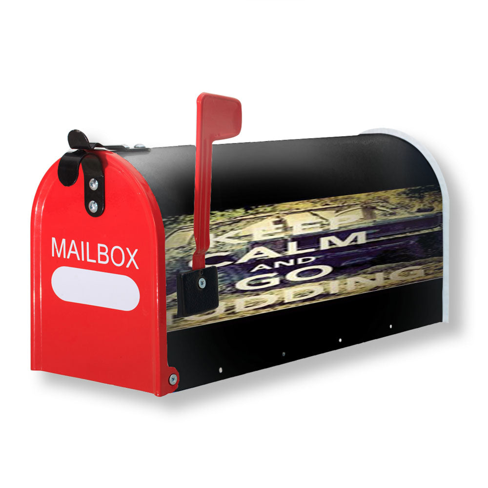 Keep Calm Go Mudding Magnetic Mailbox Cover - 18.0" x 21.0"