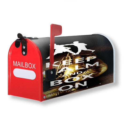 Keep Calm Wwe Boxing Gloves Magnetic Mailbox Cover 18" x 21" Outdoor Decor