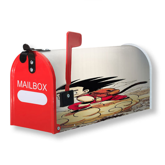 Kid Goku Dragon Ball Magnetic Mailbox Cover 18" x 21" Outdoor Decor
