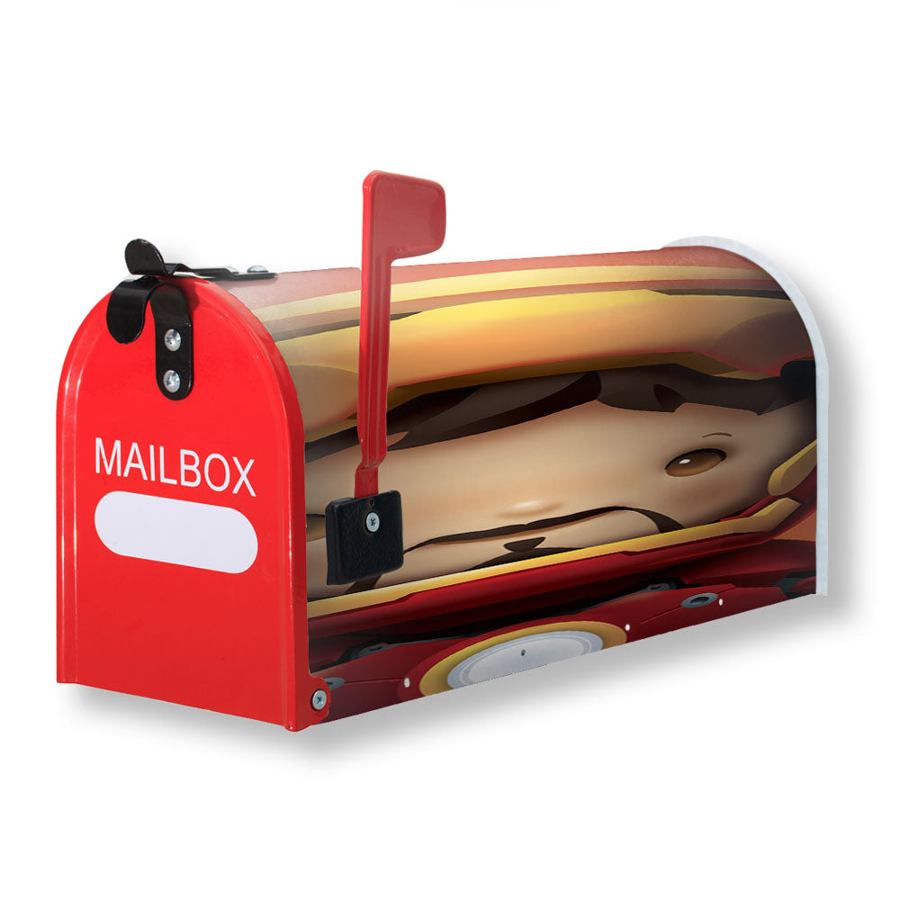 Kid Hero Iron Man Magnetic Mailbox Cover - 18.0" x 21.0"