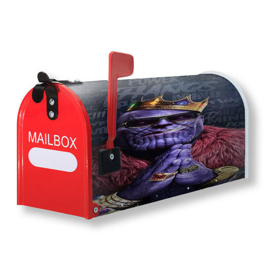 King Rap Thanos Infinity War Magnetic Mailbox Cover 18" x 21" Outdoor Decor
