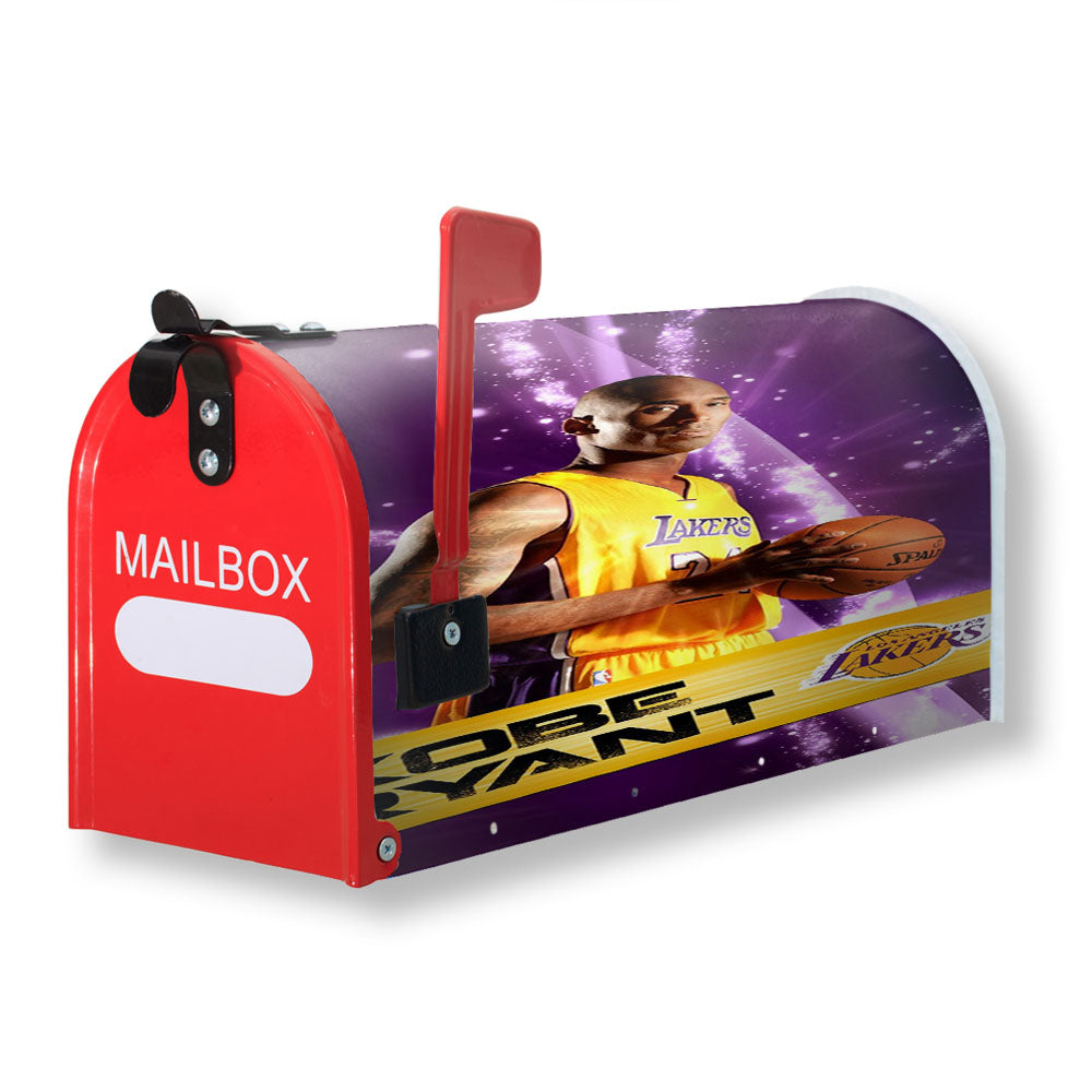 Kobe Bryant Lakers Nba Team Magnetic Mailbox Cover - 18.0" x 21.0"