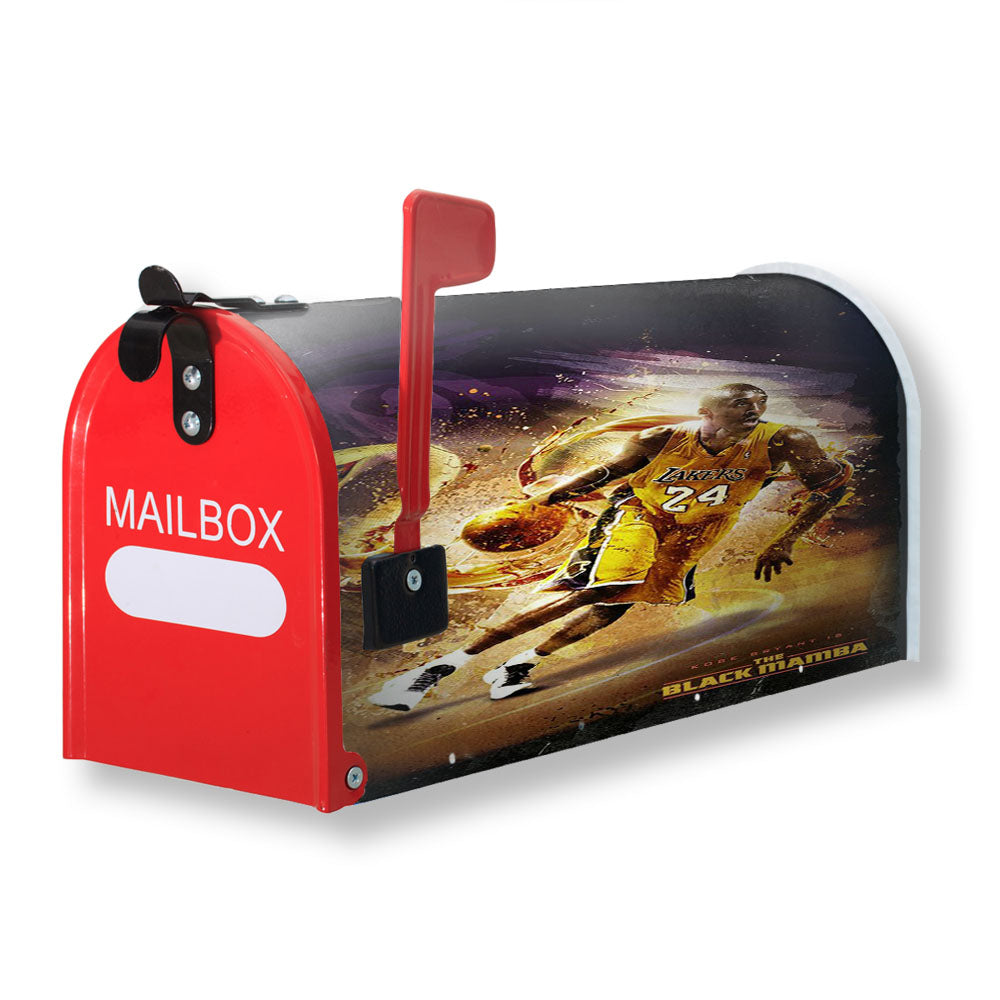 Kobe Bryant The Black Mamba Lakers Magnetic Mailbox Cover - 18.0" x 21.0"