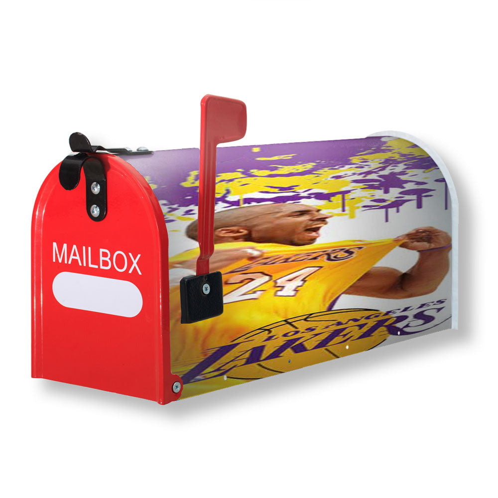 La Lakers Kobe Paint Splatter Magnetic Mailbox Cover - 18.0" x 21.0"