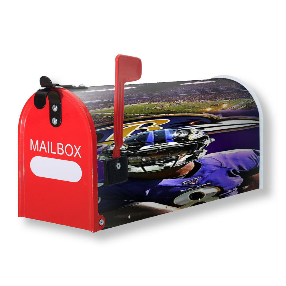 Lamar Jackson Nfl Baltimore Ravens Magnetic Mailbox Cover - 18.0" x 21.0"