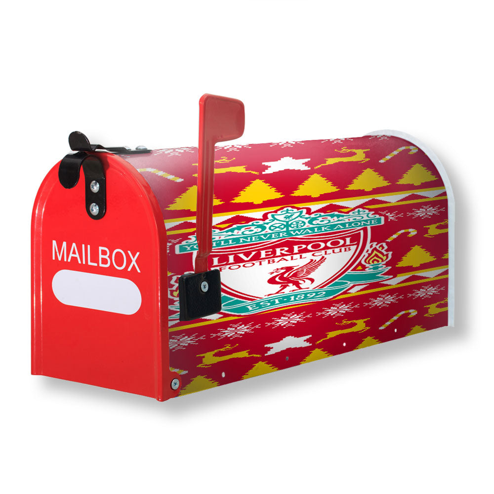 Liverpool Fc Christmas Sweater Magnetic Mailbox Cover - 18.0" x 21.0"