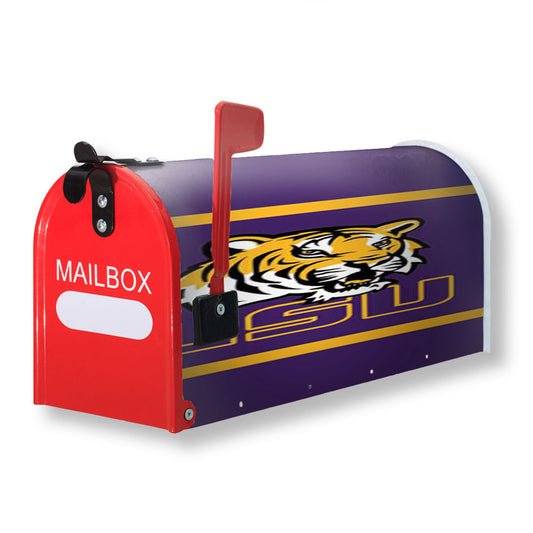 Lsu Tigers Magnetic Mailbox Cover 18" x 21" Outdoor Decor