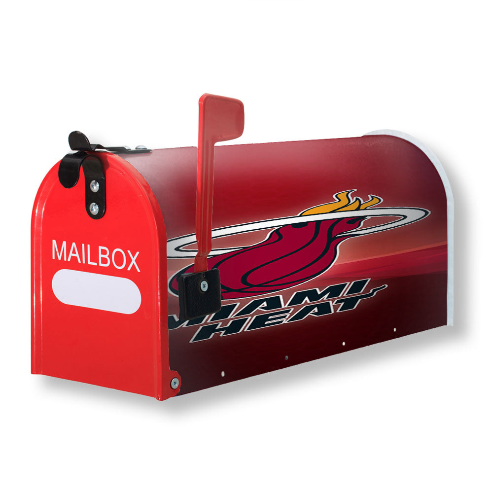Miami Heat Nba Logo Wallpaper Magnetic Mailbox Cover - 18.0" x 21.0"