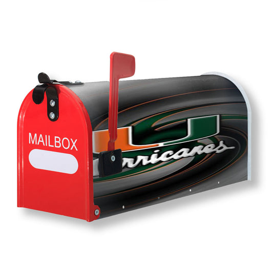 Miami Hurricanes Icon Magnetic Mailbox Cover 18" x 21" Outdoor Decor
