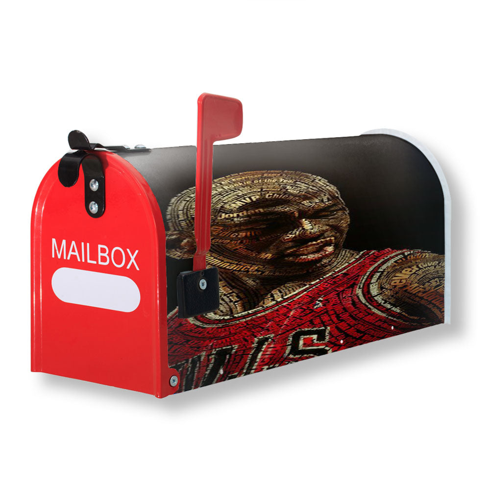 Michael Jordan Typhograpy Magnetic Mailbox Cover - 18.0" x 21.0"