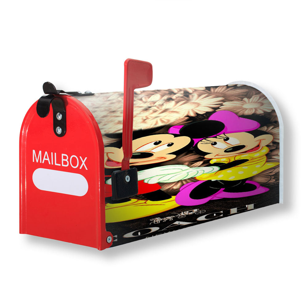 Mickey And Minnie Mouse Coach Cool Magnetic Mailbox Cover - 18.0" x 21.0"