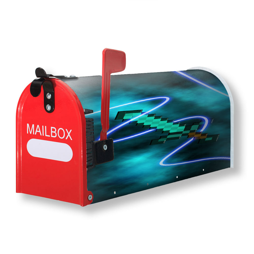 Minecraft Creeper Sword Magnetic Mailbox Cover - 18.0" x 21.0"